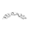 thumbnail image 3 of Miabella 925 Sterling Silver Italian 12mm Solid Diamond-Cut Cuban Link Curb Chain Bracelet, Jewelry For Men Made in Italy (Length 8.5 Inches(men's average size)), 3 of 7
