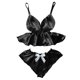 thumbnail image 1 of Gibobby Conjunto ropa interior mujer Sexy sin Lencería de Encaje para Mujer Anillo de Pijama Sexy Sexy Lencería Íntimos de una Pieza Plus Size Mujeres lencería(Negro, XG), 1 of 3