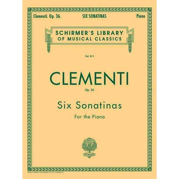 Six Sonatinas, Op. 36: Schirmer Library of Classics Volume 811 Piano Solo