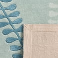 thumbnail image 4 of SAFAVIEH Capri Jacqueline Floral Wool Area Rug, Silver/Light Blue, 7' x 7' Round, 4 of 8