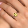 thumbnail image 4 of Gem Stone King 14K White Gold Canary Mystic Topaz Solitaire Engagement Ring for Women | 1.56 Cttw | Oval 8X6MM | Gemstone November Birthstone | Size 6, 4 of 6