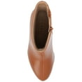 thumbnail image 5 of Journee Womens Romer Platform Almond Toe Booties, Widths Available, 5 of 10