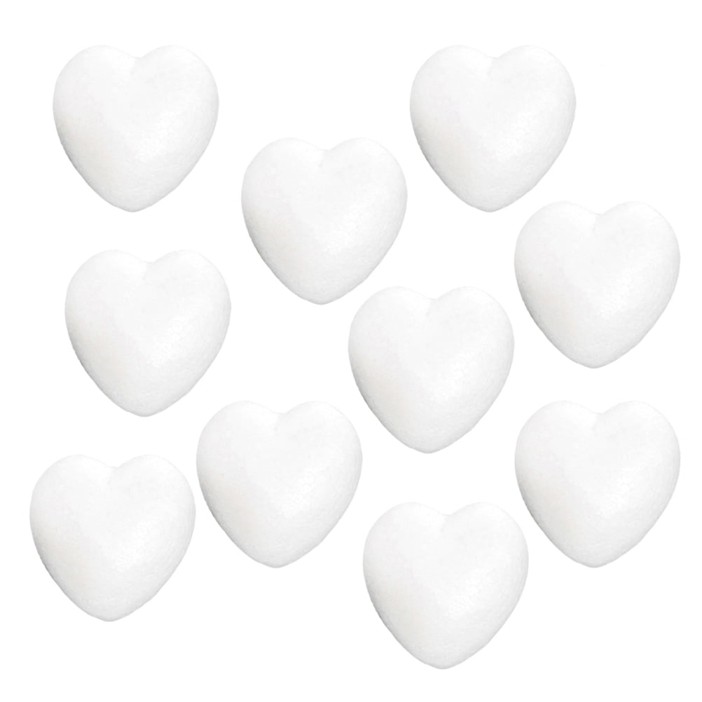 DIY White Foam Heart-shaped Polystyrene Styrofoam Modelling Craft Ball  Gift