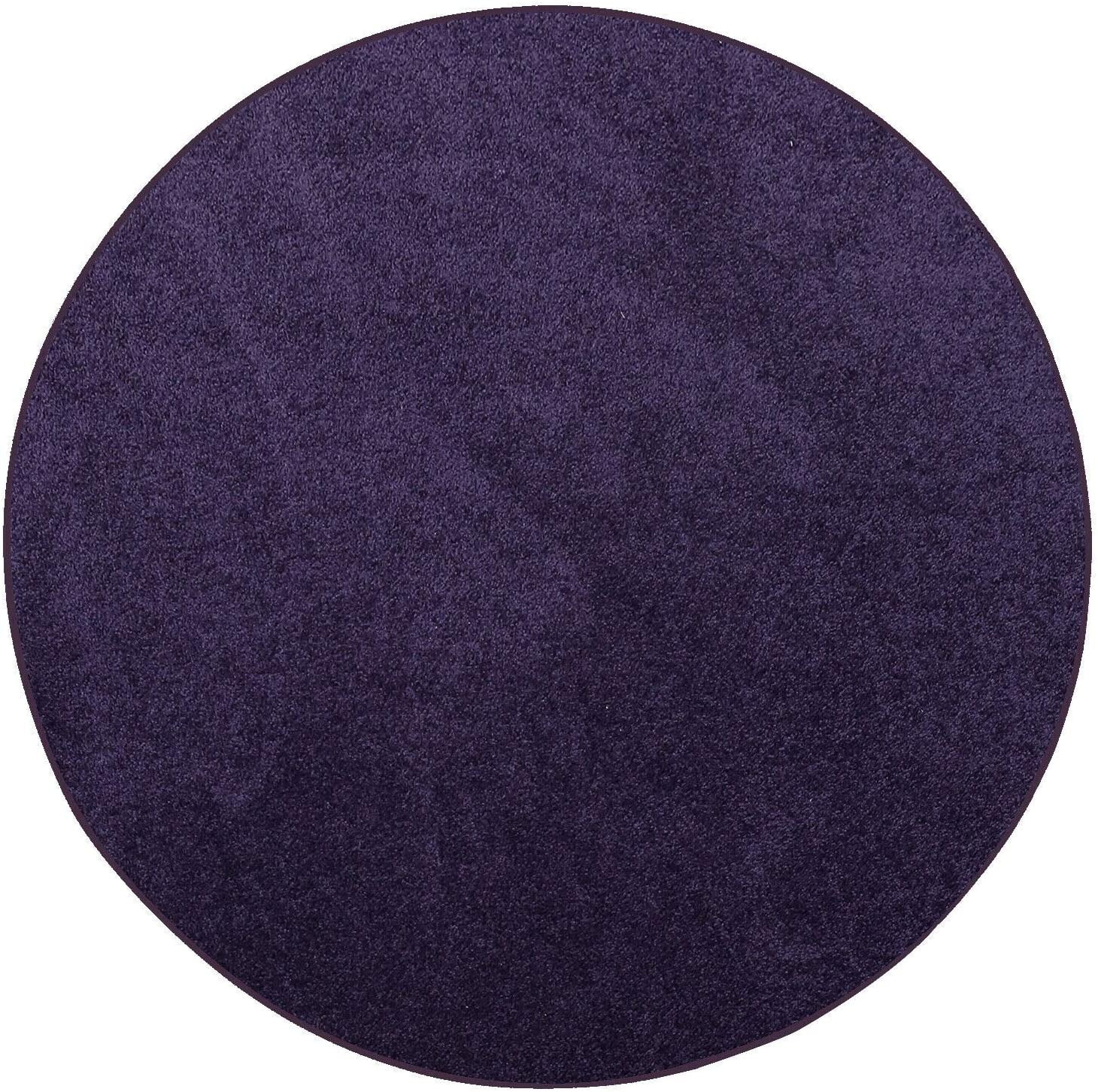 Furnish My Place DC Custom Rug 2 ft. Round, Purple, Indoor Rug for