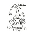 thumbnail image 4 of 2x calcomanías para baño, calcomanías artísticas para ducha, decoración, lindo accesorio de baño autoadhesivo 3 piezas, 4 of 8