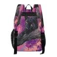 thumbnail image 3 of PVC Transparent Backpacks Clear Backpack for Travel and Outings Black Panther Pattern, 3 of 7