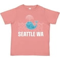 thumbnail image 3 of Inktastic Seattle Washington Cute Whale Travel Boys or Girls Toddler T-Shirt, 3 of 5