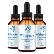 (3 Pack) Whispeara Drops - Advanced Ear Support, Natural Formula to Promote Inner Ear Health, Tinnitus Supplement for Ringing, Official Auditory Liquid, Whis Peara Reviews (90 Servings)