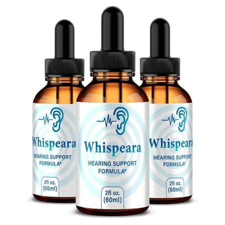 (3 Pack) Whispeara Drops - Advanced Ear Support, Natural Formula to Promote Inner Ear Health, Tinnitus Supplement for Ringing, Official Auditory Liquid, Whis Peara Reviews (90 Servings)