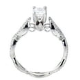 thumbnail image 2 of 14K White Gold Princess Cut Diamond Engagement Ring Infinity Sides 1.20ctw, 2 of 3
