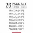 thumbnail image 3 of Rubbermaid Ruby Red Plastic Freezer Safe Food Storage Container (26 Count), 3 of 3