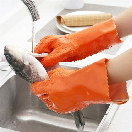 

Poly Gloves Disposable Meal Prep Gloves Disposable Rubber Kitchen Gloves 1 Pair Peeling Potato Gloves Peel Vegetable Fish Scale Gloves