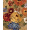 thumbnail image 2 of Vassileva, Silvia 20x24 White Modern Wood Framed Museum Art Print Titled - Jacquard Floral I Crop, 2 of 4