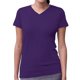 thumbnail image 1 of Camiseta de punto fino LAT cuello de pico mujer MORADO XL 3507, 1 of 1