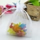thumbnail image 5 of Bolsas de cordón de organza portátiles de 100 piezas Bolsas de almacenamiento de joyas con cordón de color liso transparente Bolsas de embalaje de regalo (Entrega de diez colores mezclados), 5 of 6