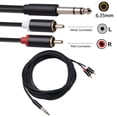 thumbnail image 2 of 3.5 to 6.35 Audio Cable Tensile Resistance Cotton Good Contact Performance Easy to Apply Adapter Wire Aluminum Alloy Shell Strong Tensile Resistance 2M, 2 of 8