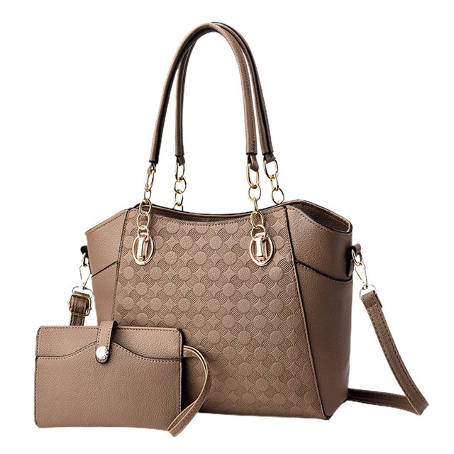 Nuevo bolso de cuero de PU con bolso de mano de gran capacidad y bolso de cadena femenino