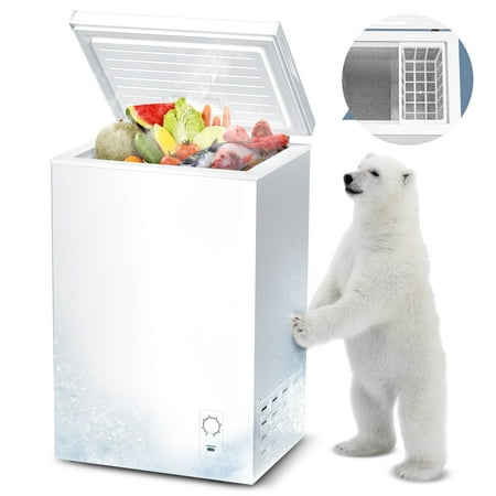 Havato 2.7 cu ft Top Open Door Commercial Compact Vertical Freezer, White