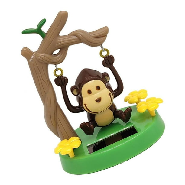 Solar Power Dancing Toys Swinging Monkey 7x5x10cm Fun Suitable for Home