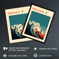 thumbnail image 3 of The Seaside Calls Mancora Beach Peru Modern Woman of the Waves Sea Siren Ocean Extra Large XL Wall Art Poster Print, 3 of 3