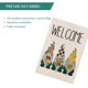 thumbnail image 4 of Bienvenido otoño leopardo búfalo cuadros gnomos avellana girasol casa bandera vertical doble tamaño, otoño acción de gracias vacaciones patio decoración al aire libre Adepaton WMZL-2109-2, 4 of 5