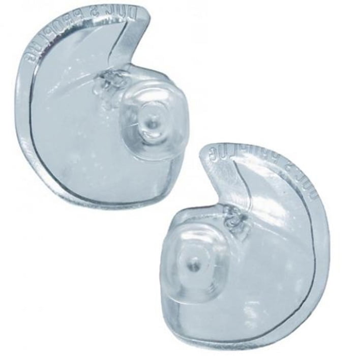 Doc's ProPlugs Preformed Protective Vented Earplugs (pair) Clear for Scuba Diving