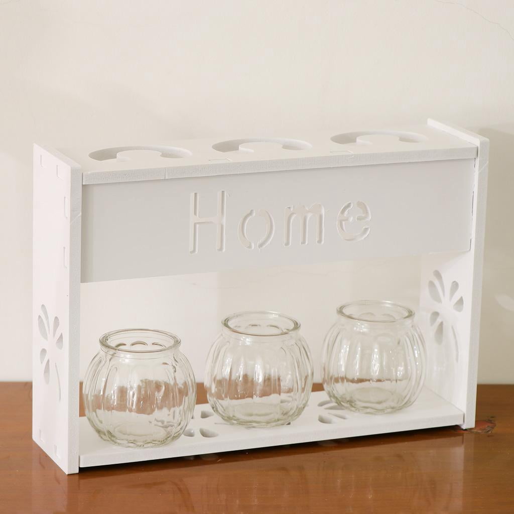 WLPZXP Plastic Shelf Plant Planter Pot Flower Vase Wall Hanging Window Box Basket Shelf 3 Vase