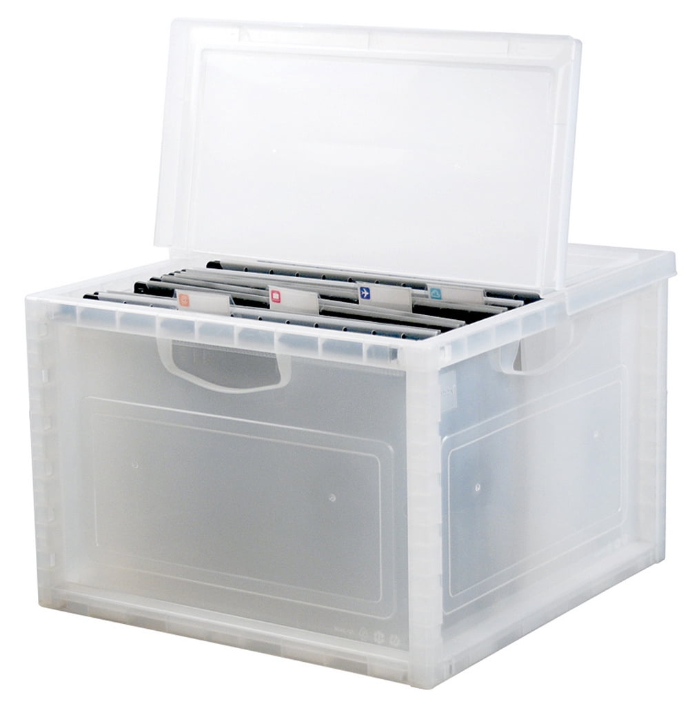 livinbox A4 Filing Cube Plastic File Box Hanging File Box Stackable
