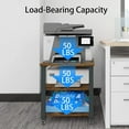 thumbnail image 6 of Natwind 19.7''x19.7''x22.6'' 3-Tier Larger Mobile Under Desk Printer Stand on Wheels for Home Office, 6 of 6