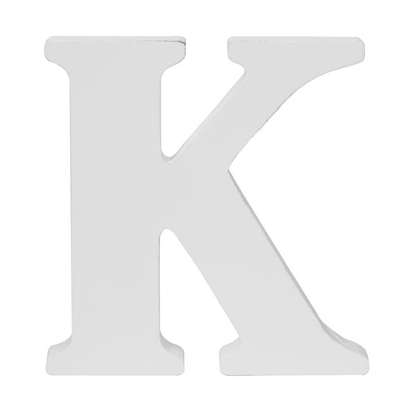 Hello Hobby 3" White Wood Letter K