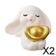 thumbnail image 1 of Conjunto de Estatuas de Conejo perfecl Decoración Minimalista para Tu Hogar 2 piezas, 1 of 8