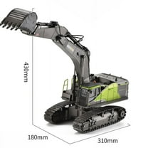 1/14 Rc Excavator 593 Huina Toys Model Car Gift Battery 2.4G Remote Control 22Ch