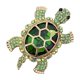thumbnail image 5 of Wmhnj Broche de tortuga con diamantes de imitacin, alfiler de aleacin para mujer, ideal para bodas y fiestas., 5 of 9