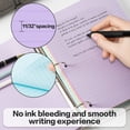 thumbnail image 4 of Deli 500 Sheets Wide Ruled Filler Paper,10.5" x 8" Pastel Colored Loose Leaf Paper,3-Hole Punched Notebook Paper for 3-Ring Binders, Office Supplies, 4 of 6