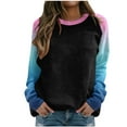 thumbnail image 1 of Birdeem Blouse Mode Femme Imprimée Manches Longues Col Rond Chandail Décontracté Manches Raglan, 1 of 5