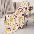 thumbnail image 3 of Rateoe Cartoon Poodle Dog Pattern Flannel Throw Blanket, Ultra-soft Blanket for Bed, Couch, Car, Hypoallergenic Anti-pilling blanket-80"x60"(Vertical), 3 of 6