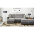 thumbnail image 4 of Ottomanson Origins Rectangular Upholstered Lift Top Ottoman, Gray/Black, 4 of 6