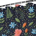 thumbnail image 3 of Pioneer Flower Floral Print Pattern Shower Curtain 84"x72", Bathroom Decorative Shower Curtain Set with 12 Hooks, Waterproof Washable, 3 of 6