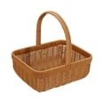 thumbnail image 3 of Cesta de picnic de imitación de ratán, cesta de compras de granja para dulces, frutas y bodas S, 3 of 8