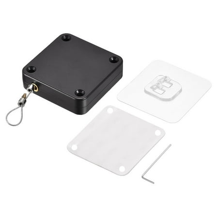 RichLink Punch-Free Automatic Door Closer 1200G Tension Closing Device Door Hardware,Black