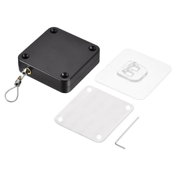 RichLink Punch-Free Automatic Door Closer 1200G Tension Closing Device Door Hardware,Black