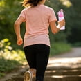 thumbnail image 6 of Leakproof Water Bottle With Extra Spray Head & Straw 600ml Sports Water Bottle Drinking And Spraying Misting Bottle For Cooling And Hydration, Gym, Sports, Outdoors And Office, Pink, 6 of 6