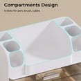 thumbnail image 5 of Soda Candy Makeup Organizer for Vanity with 2 Large Drawers & Brush Holder, Countertop Cosmetic Storage for Bathroom & Dresser, Multi-Purpose Organizer for Lipsticks, Perfumes, Eyeshadows, Skincare, 5 of 7