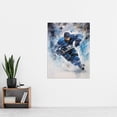 thumbnail image 2 of Ice Hockey Skater Roughing Action Artwork Man Cave Extra Large XL Wall Art Poster Print, 2 of 5