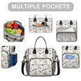 thumbnail image 2 of Pioneer Flower Floral Print Pattern Womens Lunch Box for Work,Insulated Large Lunch Bag,Leakproof Adult Lunch Bag for Work,Beach,Travel,Picnic,Camping, 2 of 6