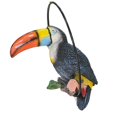 thumbnail image 1 of Tucan Tree Decor Toucan Figurine La césped exótica de pájaros tropicales Estatuas de jardín divertida para el jardín para el porche de la oficina del Con el anillo, 1 of 8