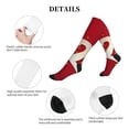 thumbnail image 5 of Lsque Happy New 2025 Year Pattern Sport Compression Socks for Men & Women 15-20 mmHg Knee High Nurse Pregnant Running Medical and Travel Athletic, 5 of 6