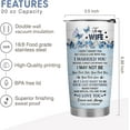 thumbnail image 4 of Gifts for Wife - Wife Gifts from Husband - I Love You Gifts for Her for Anniversary, Birthday Gifts for Wife, Wife Christmas Gift Ideas - We Got This 20oz Stainless Steel Tumbler, 4 of 6