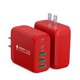 thumbnail image 1 of Cargador CSODINCE USB C de pared de 50 W, paquete de 2, 5 puertos PD+QC 3.0, 1 of 7