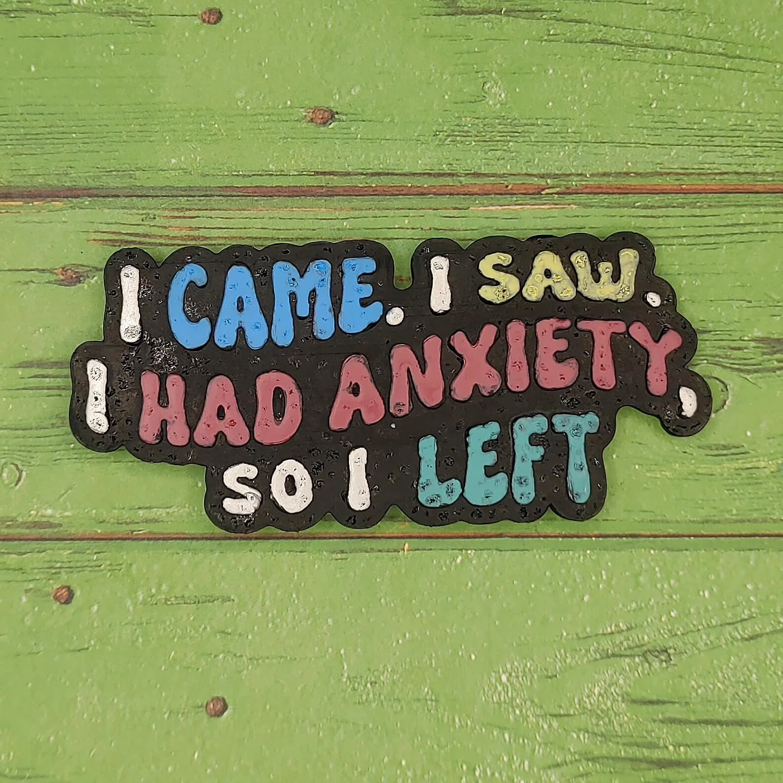 I came, I saw, I had anxiety, so I left Silicone Freshie Mold